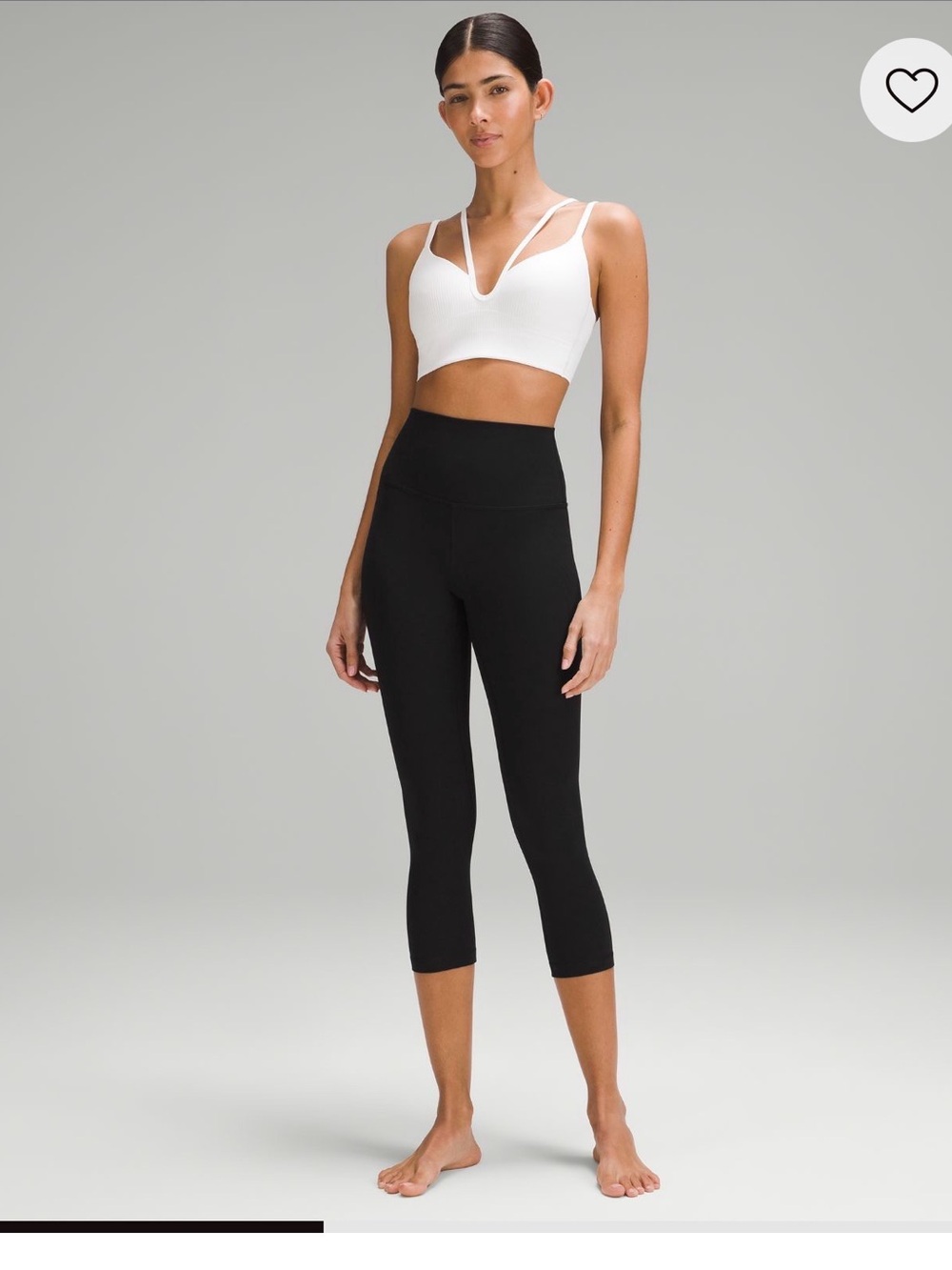 Lululemon Align High Rise Ribbed Crop 23”